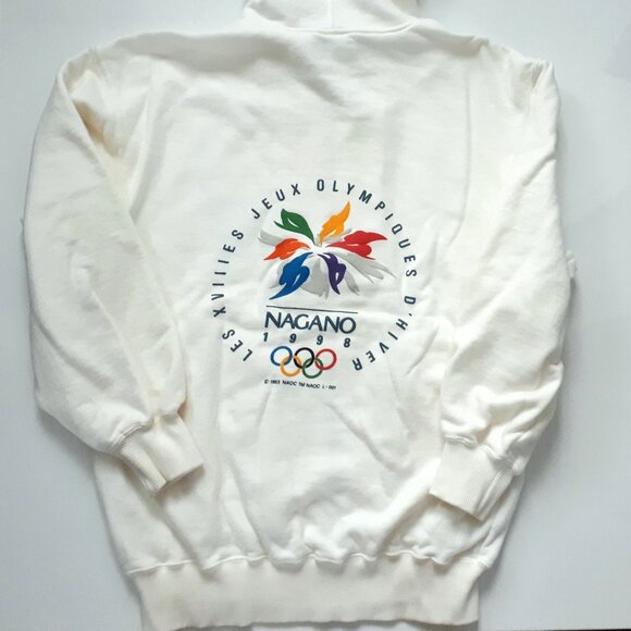 Genuine 1998 Nagano Olympics Hoodie Sweatshirt - Picture 1 of 9